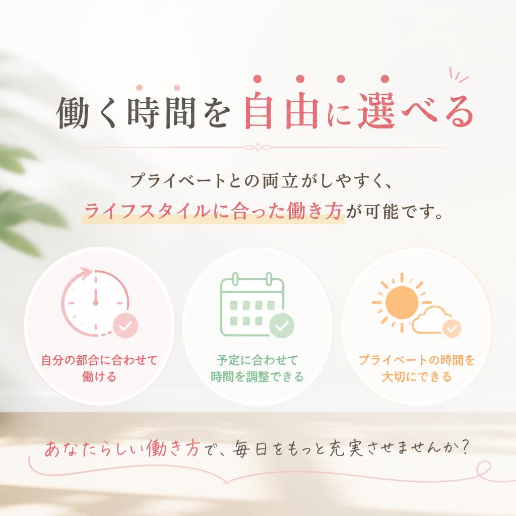 スケジュールの自由度