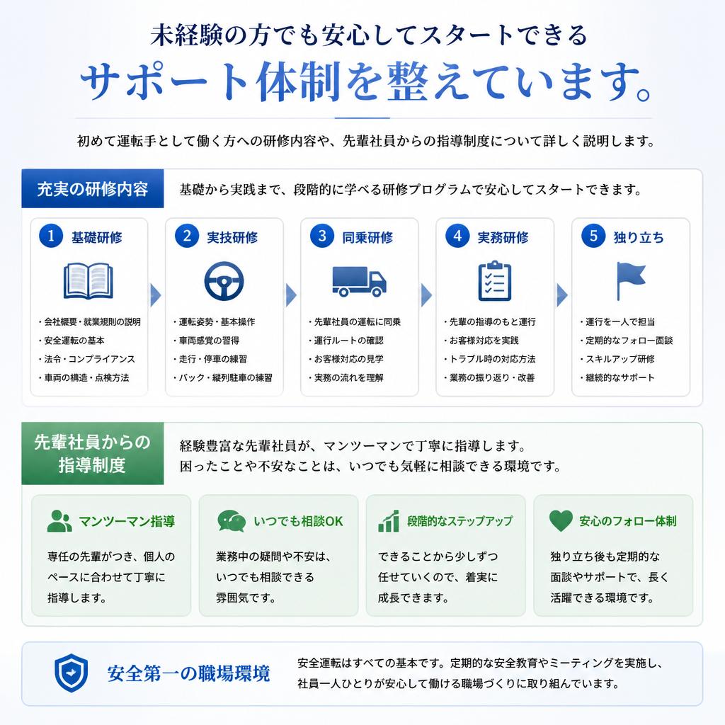 充実のサポート体制