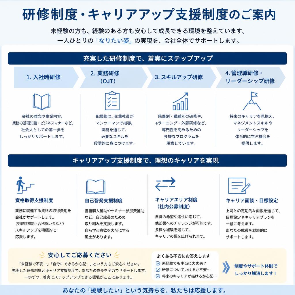 充実したサポート体制