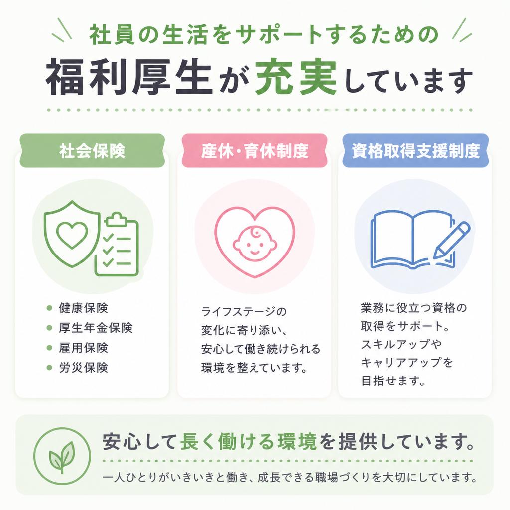 充実した福利厚生