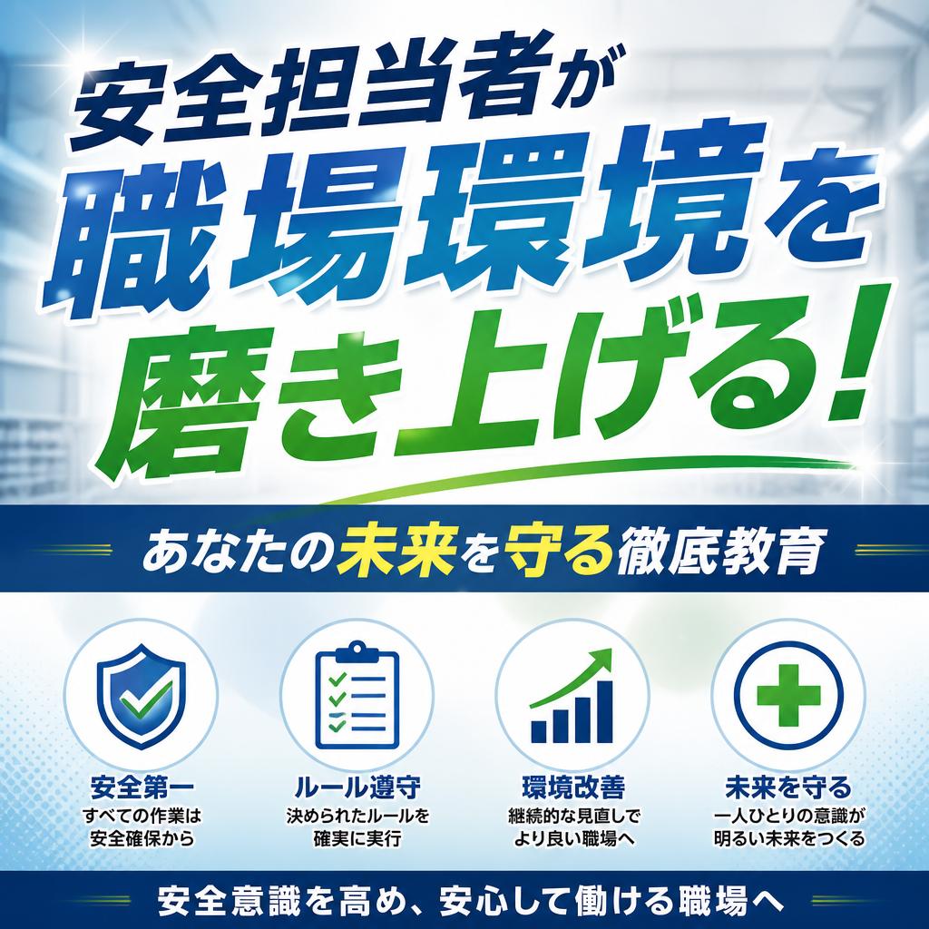 安全担当者が職場環境を磨き上げる！あなたの未来を守る徹底教育
