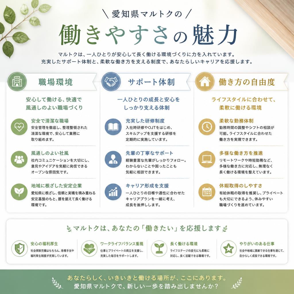 働きやすい環境