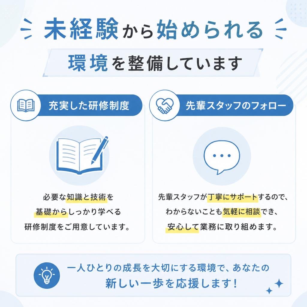 充実したサポート体制