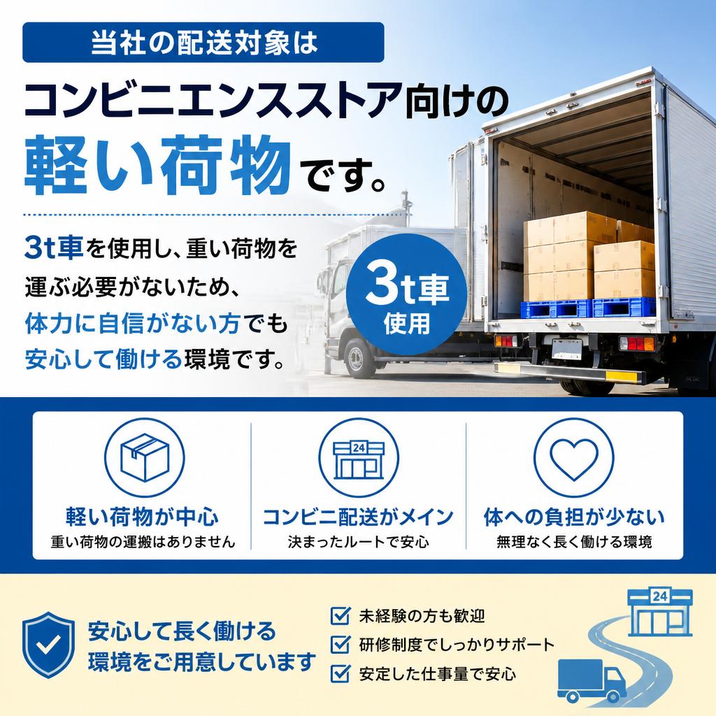 軽量荷物で体への負担軽減