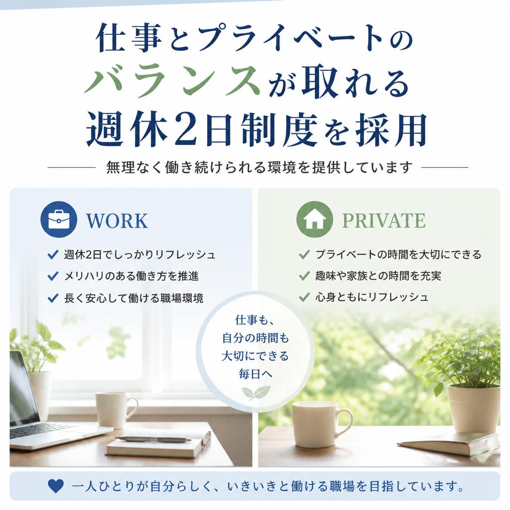 週休2日制度を導入