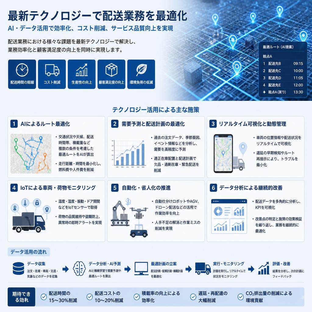 最新テクノロジーによる効率化