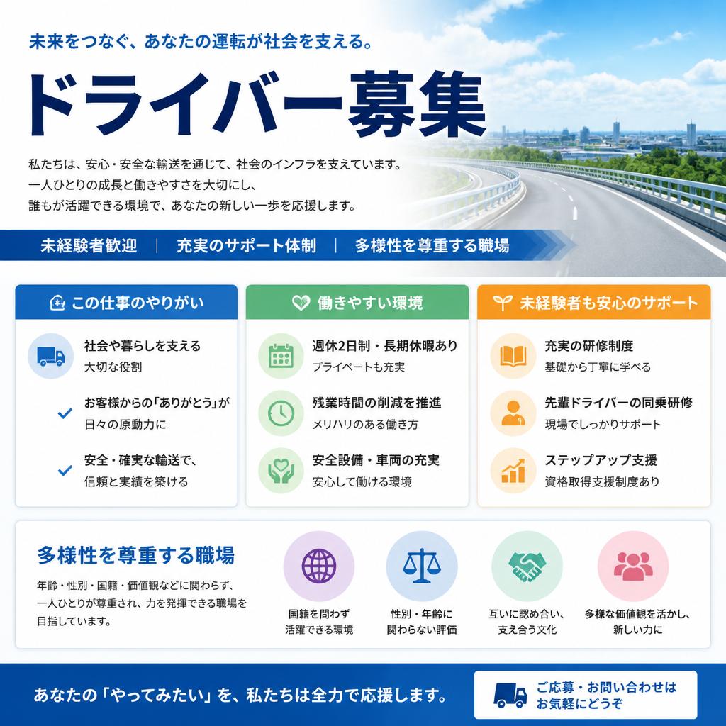 ドライバー募集の理由
