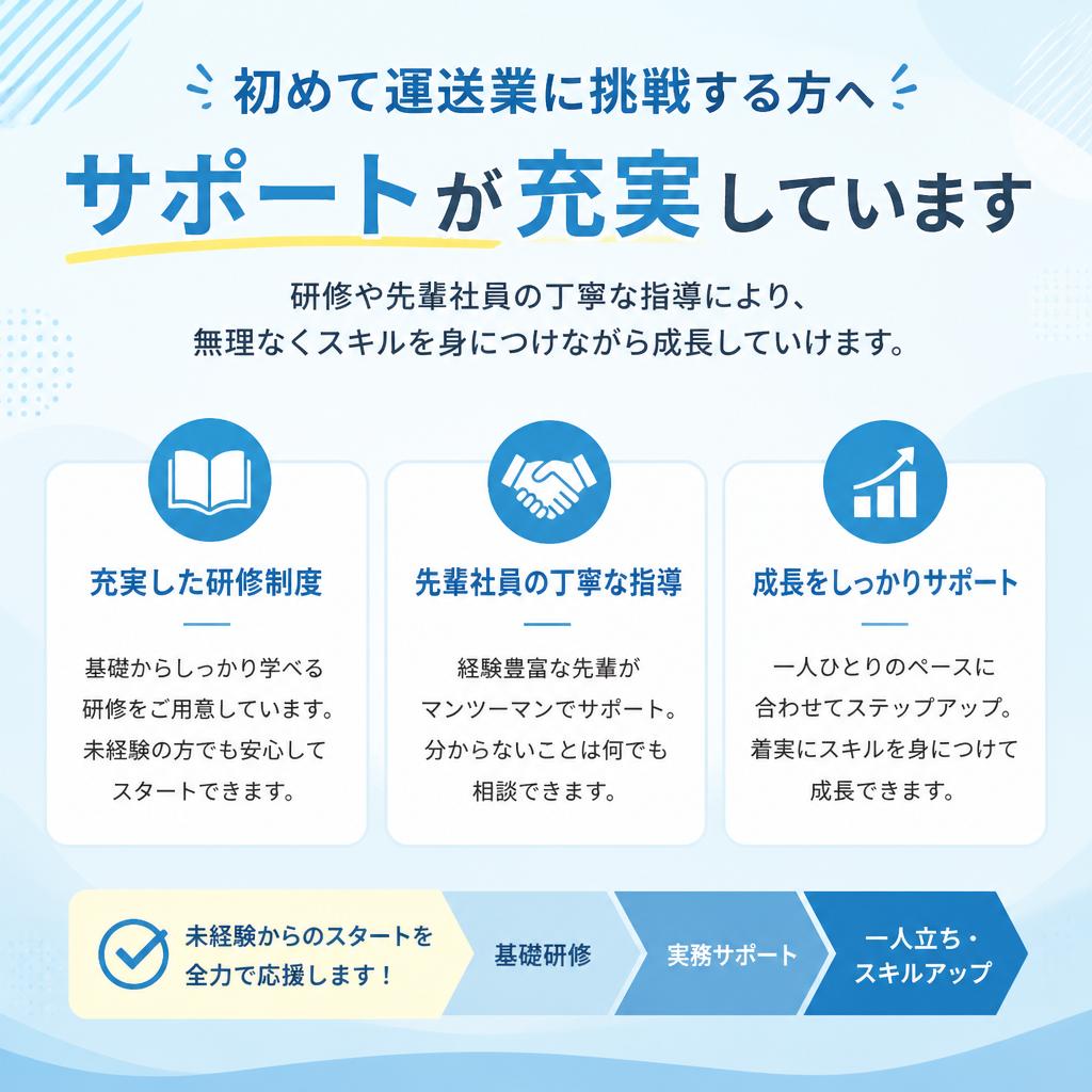 未経験者も安心のサポート体制