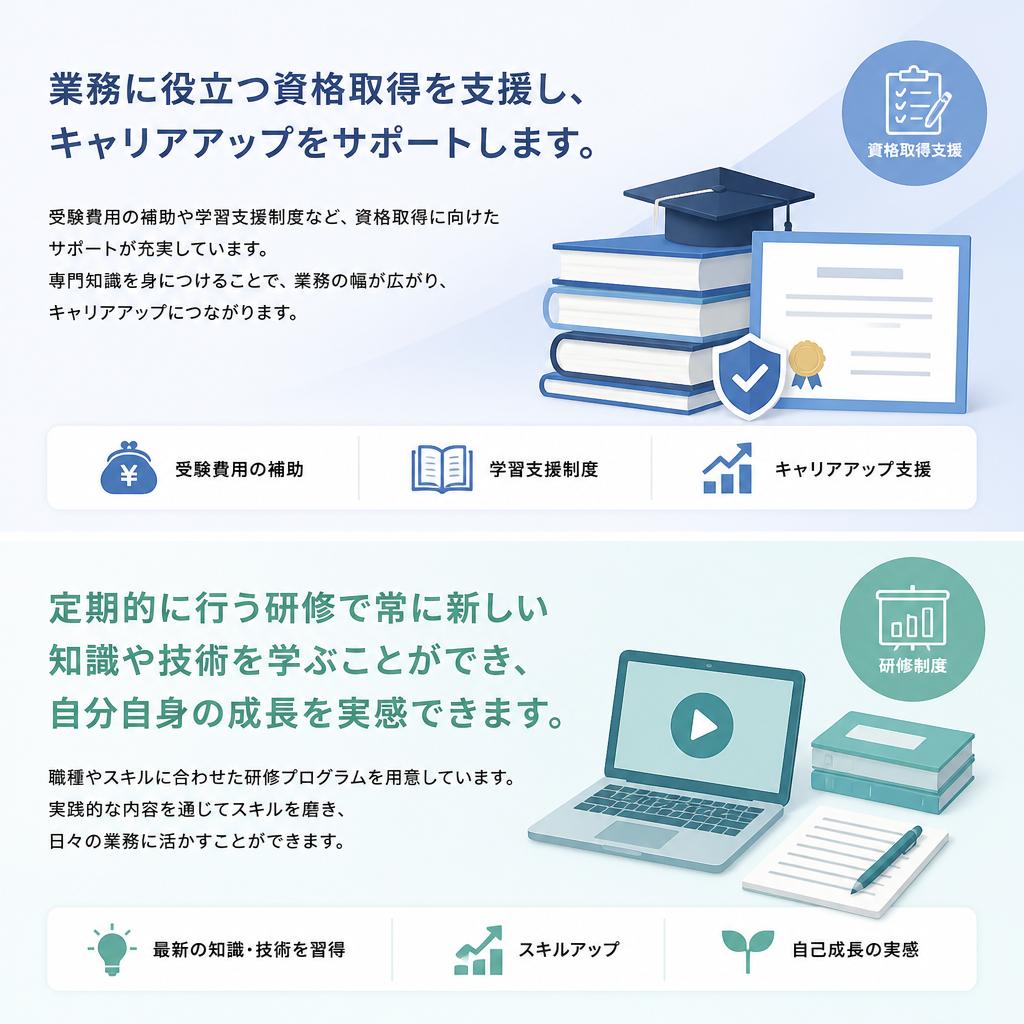定期的なスキルアップ研修