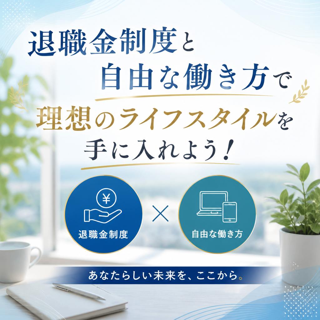 退職金制度と自由な働き方で理想のライフスタイルを手に入れよう！