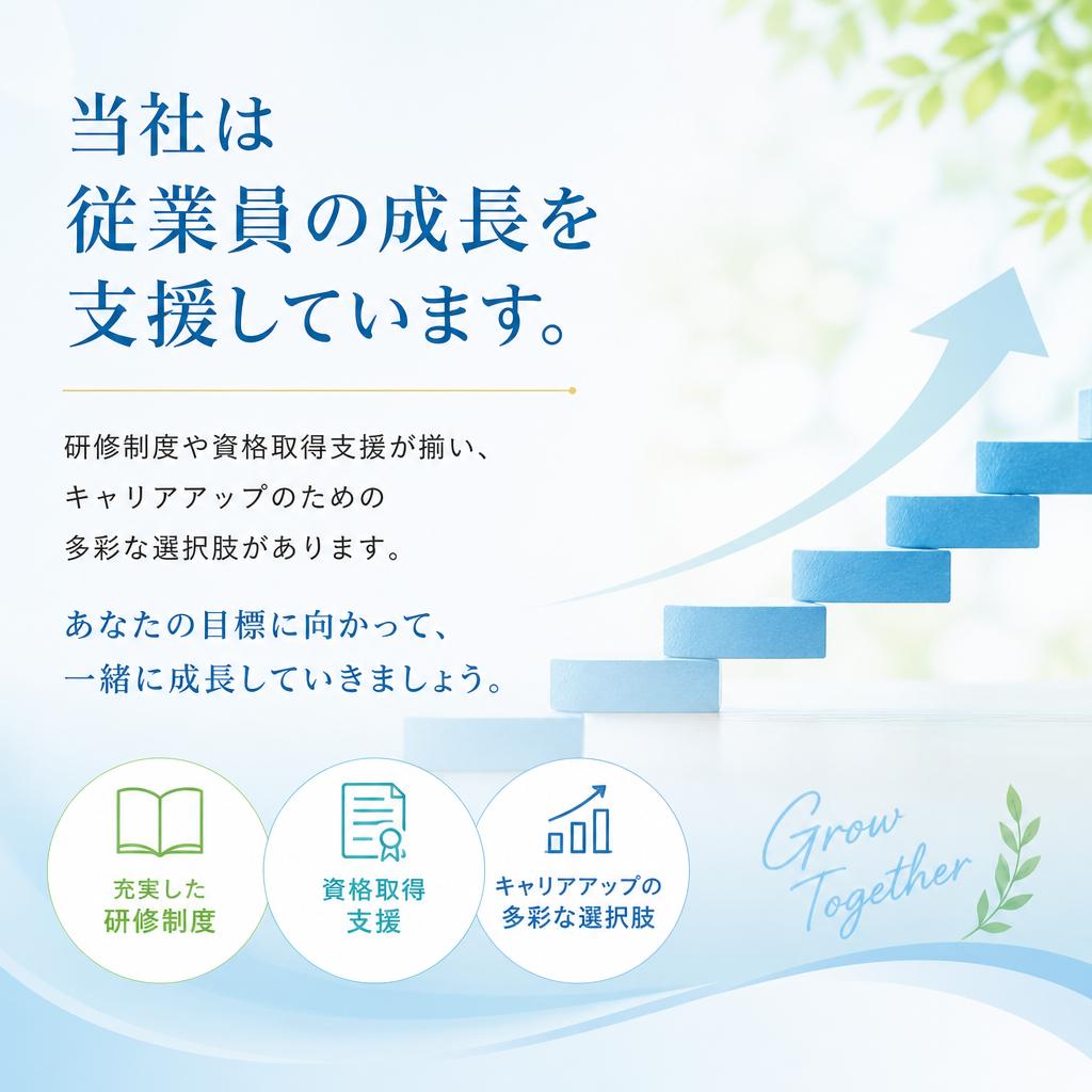 充実したキャリアアップ制度