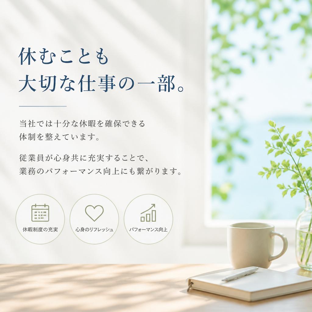 快適な休暇制度