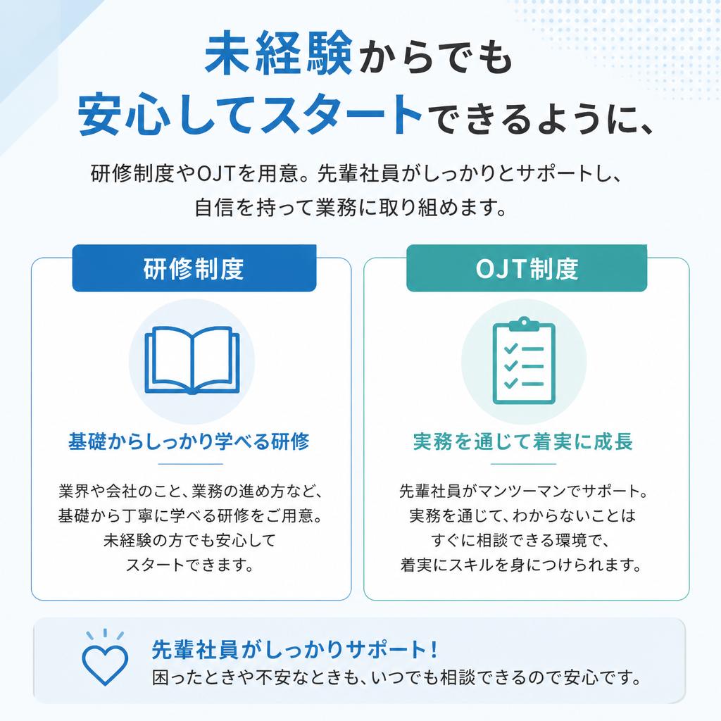 充実した研修制度