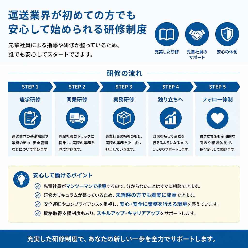 未経験者歓迎！充実した研修制度