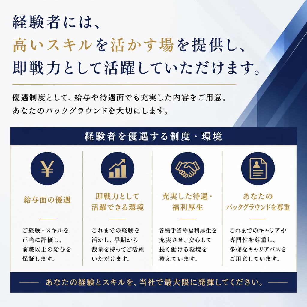 経験者優遇の理由