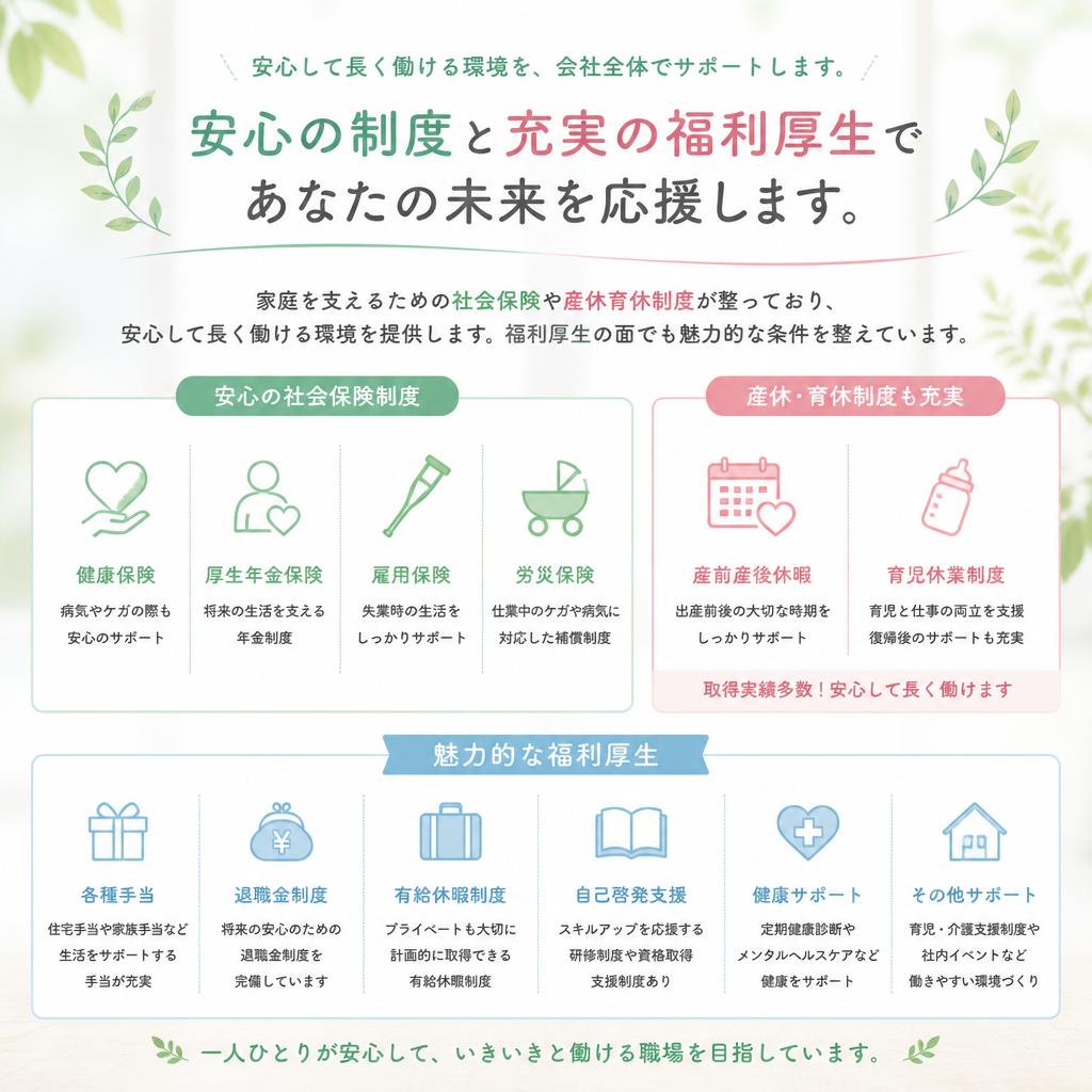 充実の福利厚生