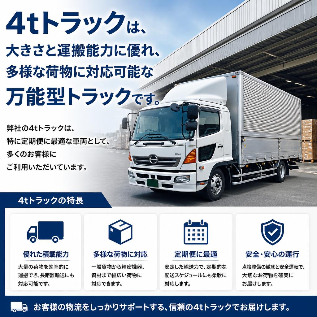 4tトラックのメリット