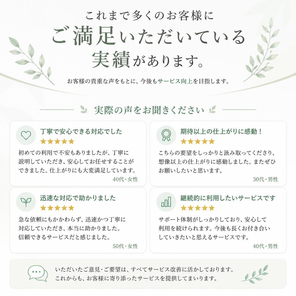 お客様の声